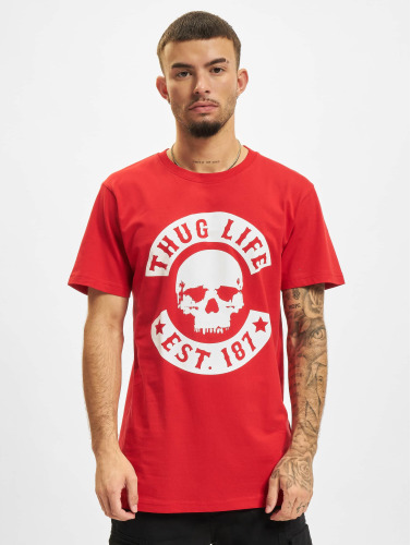 Thug Life / t-shirt B.Skull in rood