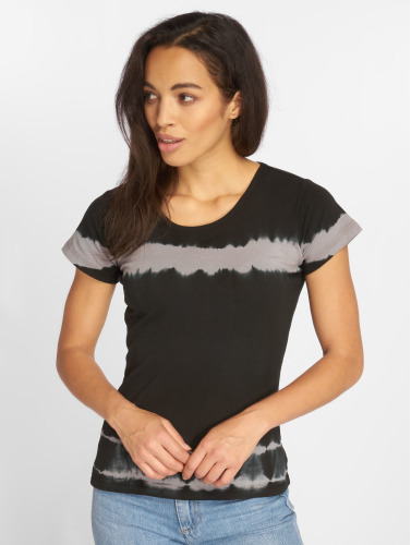Urban Classics / t-shirt Striped Tie Dye in zwart