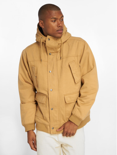 Urban Classics / winterjas Hooded Cotton in bruin