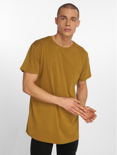 Urban Classics Heren Tshirt -L- Shaped Long Bruin