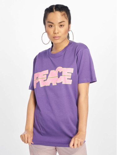 Mister Tee / t-shirt Peace Tall in paars