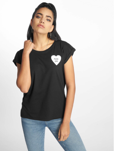 Mister Tee / t-shirt Fuck Off Heart in zwart