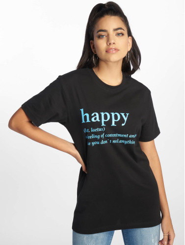 Mister Tee / t-shirt Happy Definition in zwart