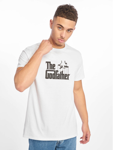 Merchcode / t-shirt Godfather Logo in wit