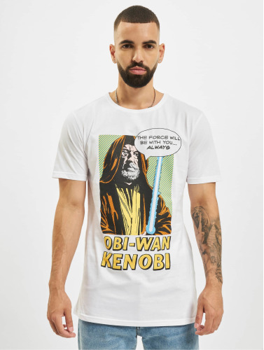 Merchcode / t-shirt Obi Wan Kanobi in wit