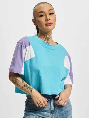 Urban Classics / t-shirt 3-Tone Short Oversize in blauw
