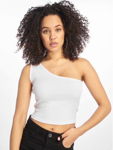 Urban Classics / top Cropped Asymmetric in wit