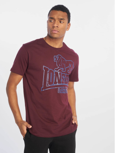 Lonsdale London / t-shirt Langsett in rood
