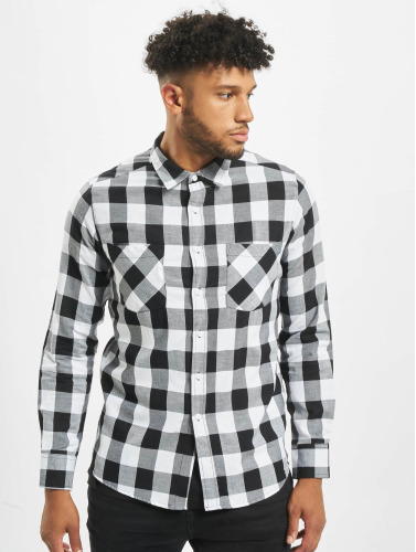 Urban Classics / overhemd Checked Flanell in wit