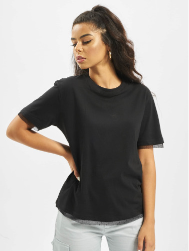 Urban Classics / t-shirt Boxy Lace in zwart
