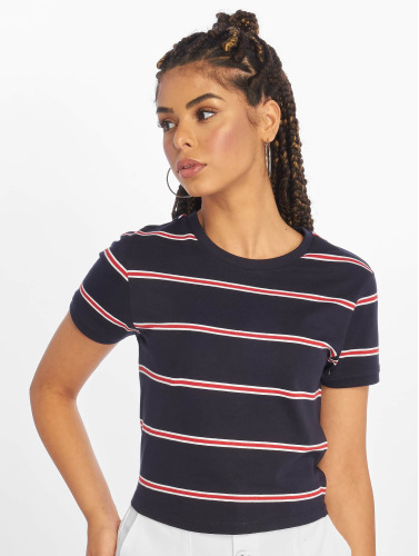 Urban Classics / t-shirt Yarn Dyed Skate Stripe in blauw
