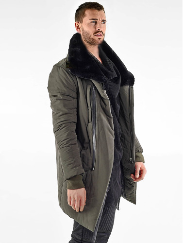 VSCT Clubwear / Parka Asymetric Luxury Zipper in khaki