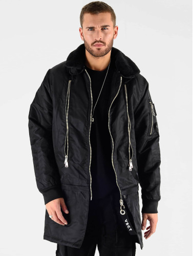 VSCT Clubwear / winterjas Huge Decor Zipper in zwart