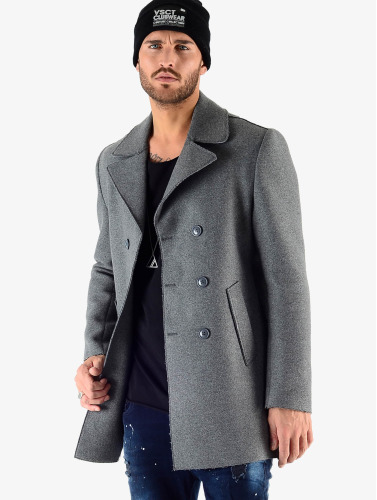 VSCT Clubwear / winterjas Sophisticated 2 BtnRows in grijs