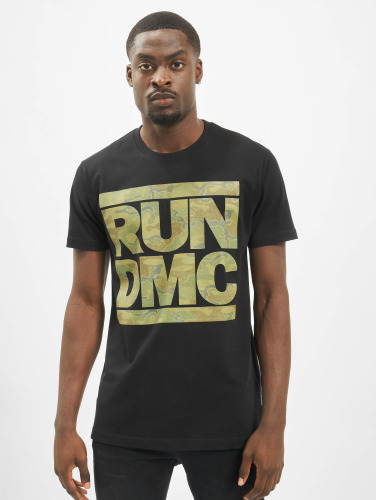 Urban Classics Heren Tshirt -S- Run DMC Camo Zwart