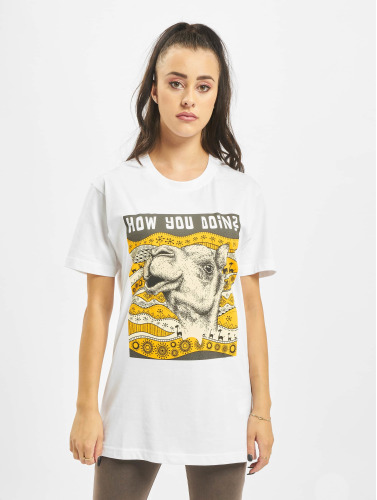 Urban Classics Dames Tshirt -XL- Camel Wit