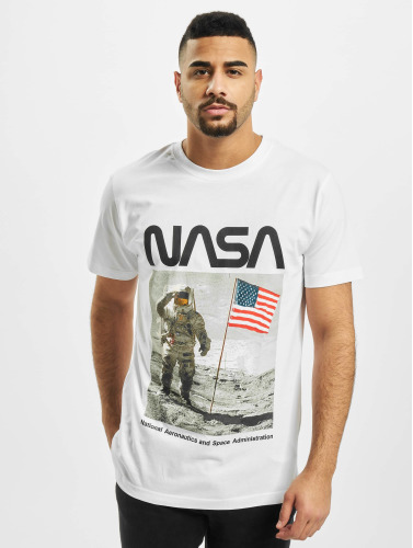 Urban Classics NASA Heren Tshirt -L- NASA Moon Man Wit