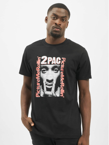 Mister Tee / t-shirt Tupac Boxed In in zwart