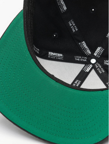 Starter Snapback Pet Logo Zwart