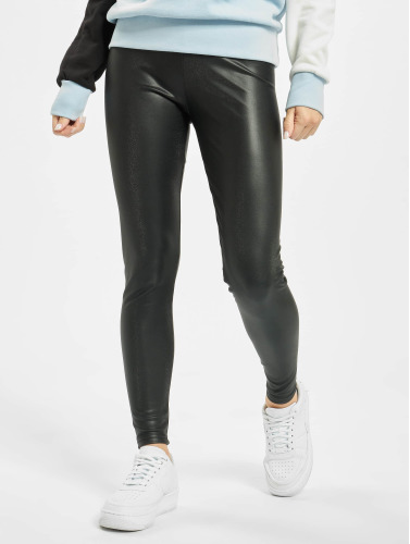 Urban Classics / Legging Ladies Faux Leather High Waist in zwart