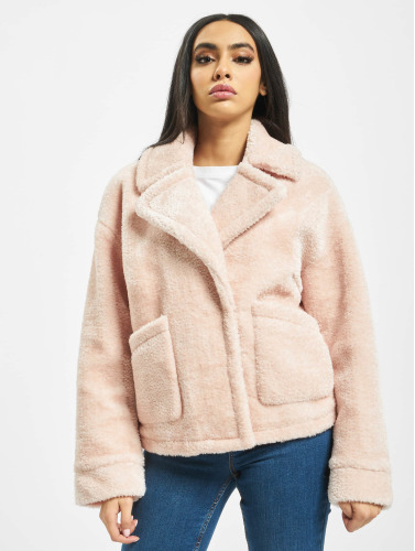 Urban Classics / winterjas Ladies Oversize Sherpa Lapel in rose