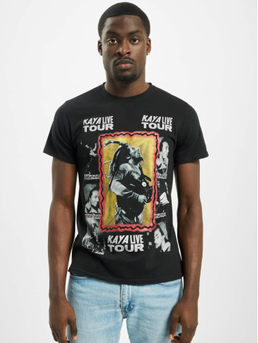 Mister Tee / t-shirt Bob Marley Kaya Live Tour in zwart