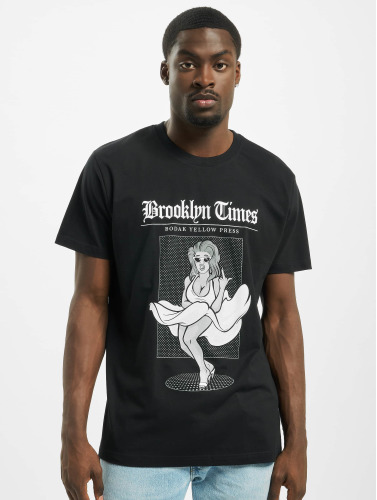 Urban Classics Heren Tshirt -XL- Brooklyn Times Zwart
