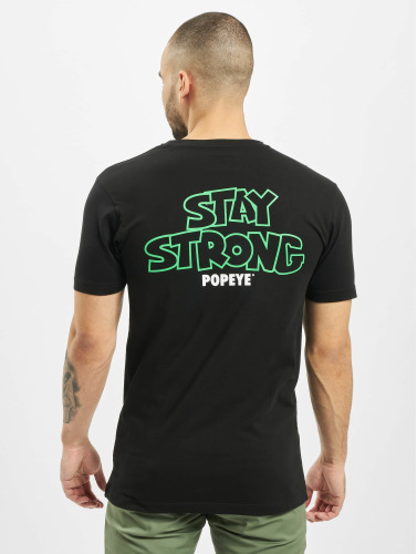 Merchcode / t-shirt Popeye Stay Strong in zwart