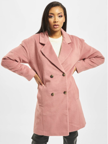Missguided / Parka Oversized DB W Contrast Buttons in rose