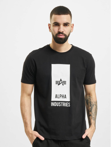 Alpha Industries / t-shirt Block Logo T in zwart