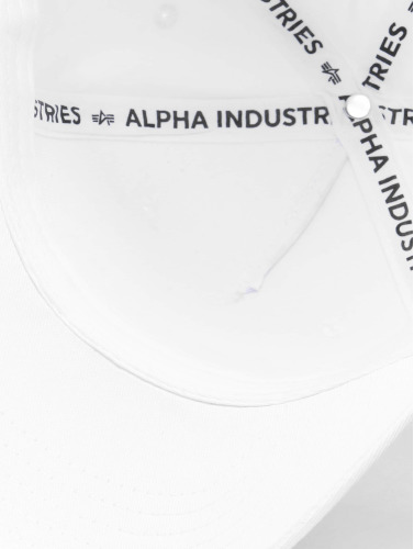 Alpha Industries / snapback cap Alpha in wit