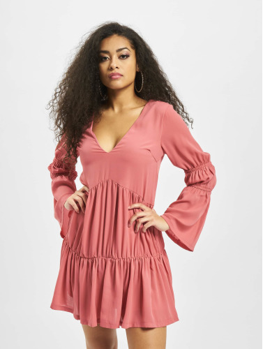 Missguided / jurk V Neck Tiered Smock in rose