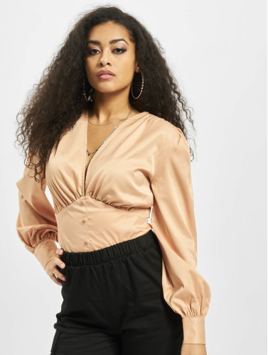 Missguided / Body Covered Button Plunge in bruin