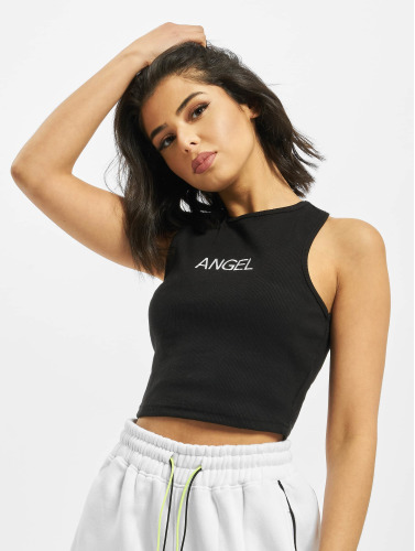 Missguided / top Ribbed Angel in zwart