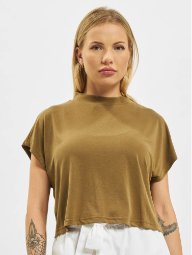 Urban Classics / t-shirt Ladies Modal Short in olijfgroen