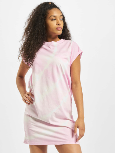 Urban Classics / jurk Tie Dye in rose