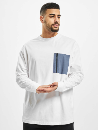 Urban Classics / Longsleeve Boxy Big Contrast Pocket in wit