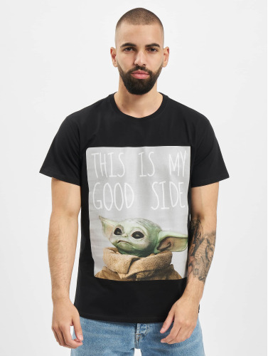 Merchcode / t-shirt Baby Yoda Good Side in zwart