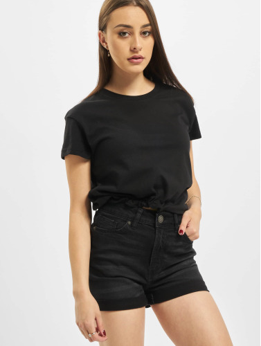 Urban Classics / t-shirt Ladies Cropped Tunnel in zwart