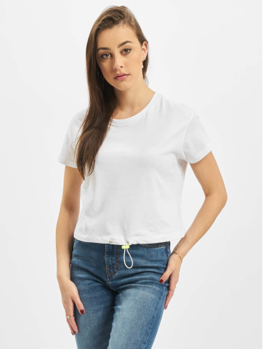Urban Classics / t-shirt Ladies Cropped Tunnel in wit
