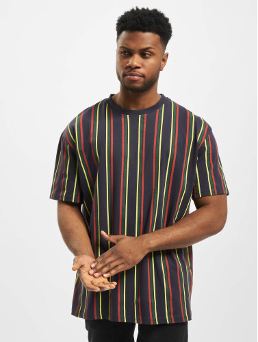Urban Classics Heren Tshirt -4XL- Printed Oversized Retro Stripe Multicolours