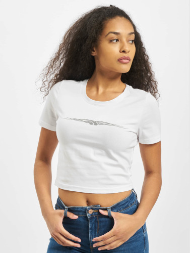 Mister Tee / t-shirt Ladies Tribal Cropped in wit