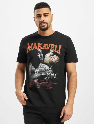 Mister Tee / t-shirt Tupac Makaveli in zwart