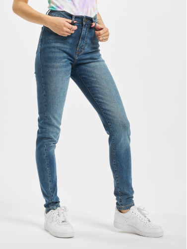 Urban Classics / High Waisted Jeans Ladies Skinny High Waist in blauw