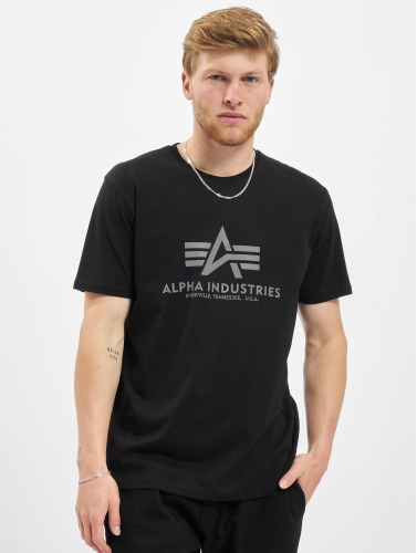 Alpha Industries / t-shirt Basic Reflective Prin in zwart