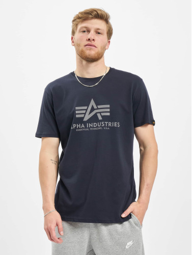 Alpha Industries / t-shirt Basic Reflective Print in blauw