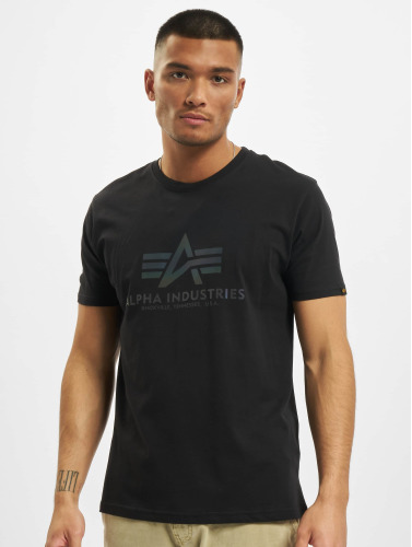Alpha Industries / t-shirt Basic T Rainbow Reflective in zwart