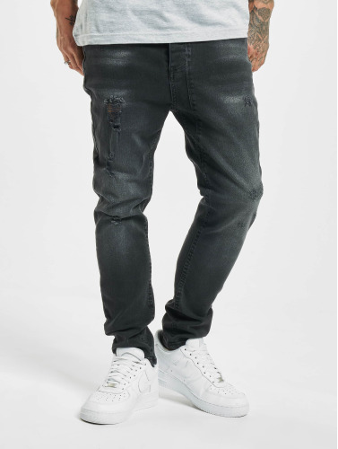 VSCT Clubwear / Skinny jeans Keanu Lowcrotch in zwart
