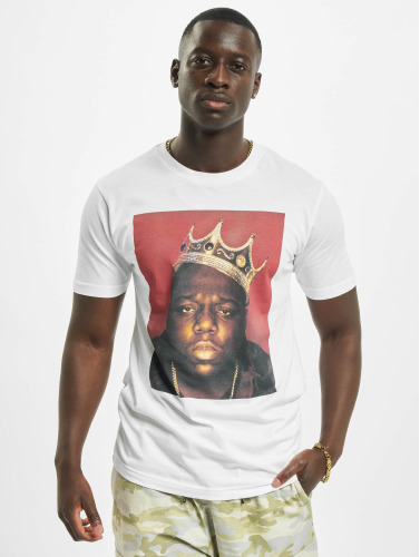 Merchcode / t-shirt Notorious Big Crown in wit