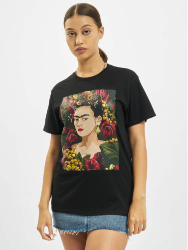 Merchcode / t-shirt Frida Kahlo Portrait in zwart